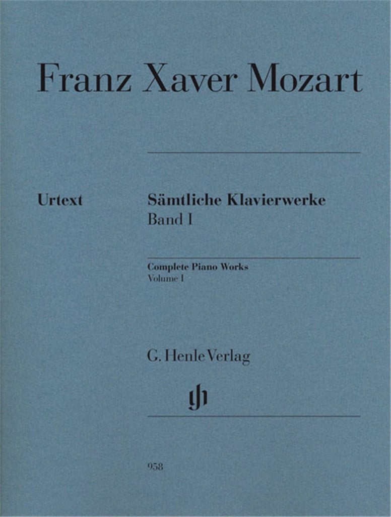 Sämtliche Klavierwerke Band I